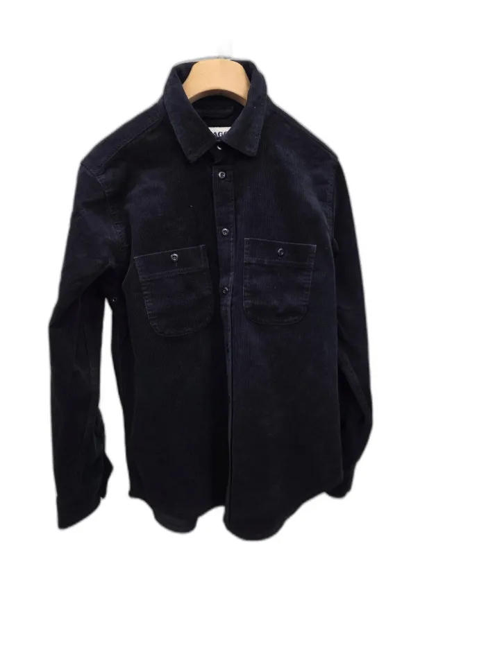 Camicia Velluto Nero Sebago