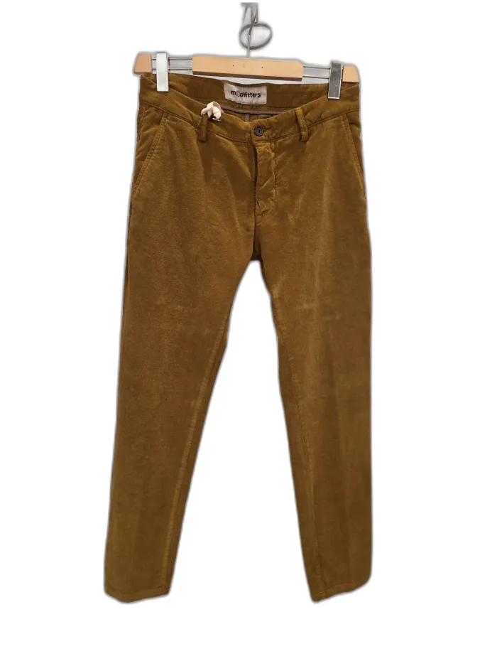 Pantaloni corduroy tabacco