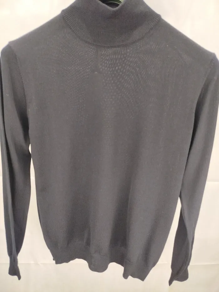 Maglione Collo Alto Cashmere blu