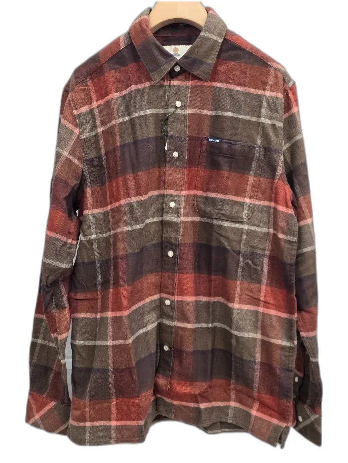 Camicia Barbour Quadri Terracotta