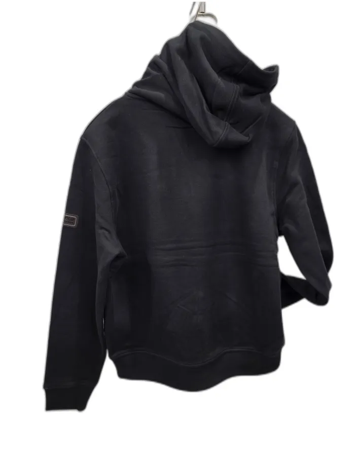 Felpa Barbour Nera con Cappuccio