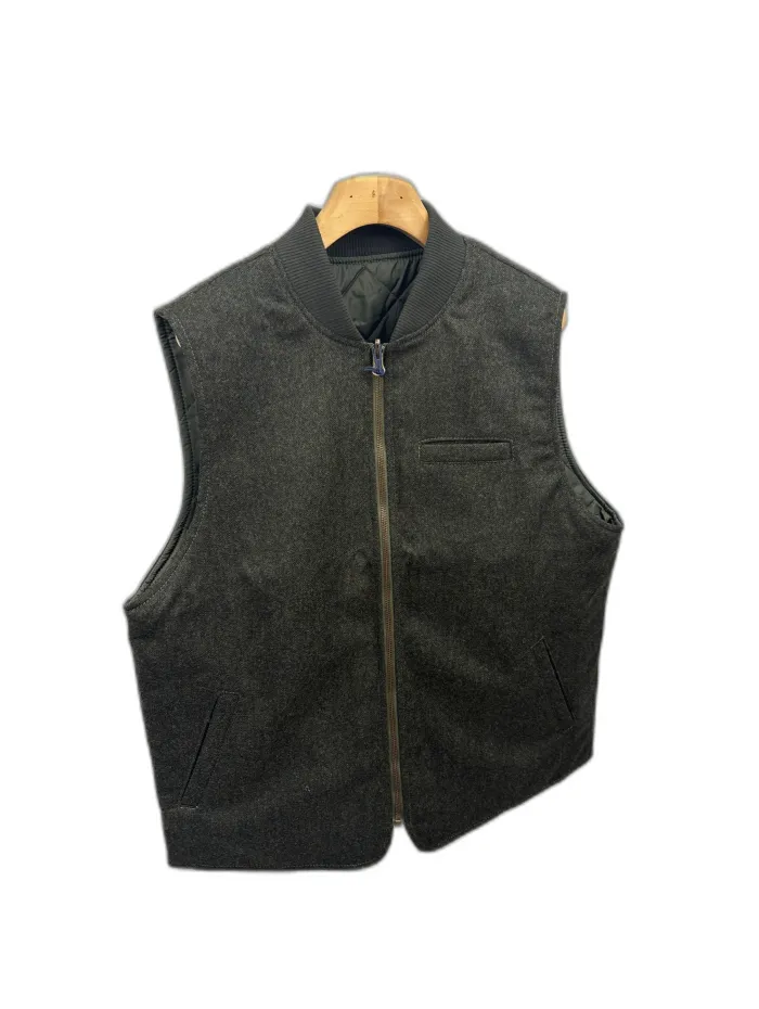 Gilet Bl'ker Tessuto Grigio Scuro