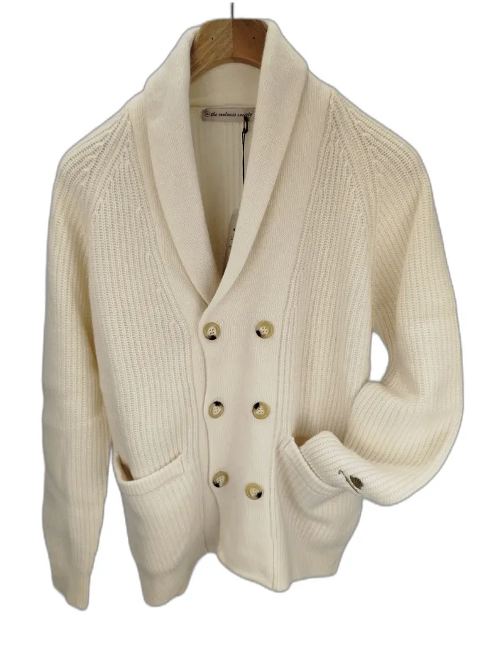 Maglione Double Breasted Crema
