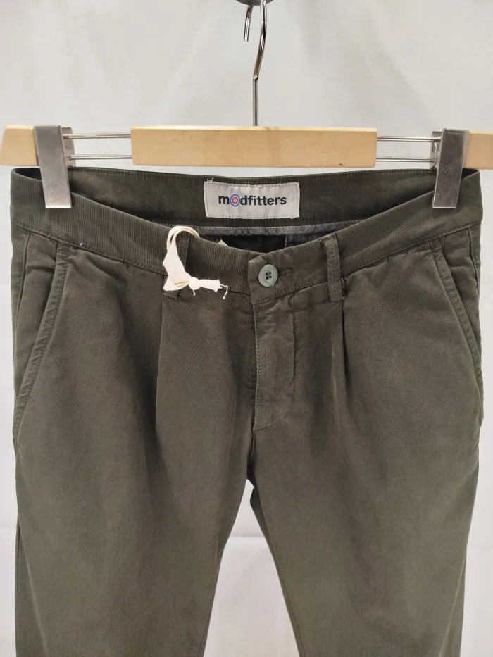 Pantaloni Modfitters Verde Oliva cotone resca 