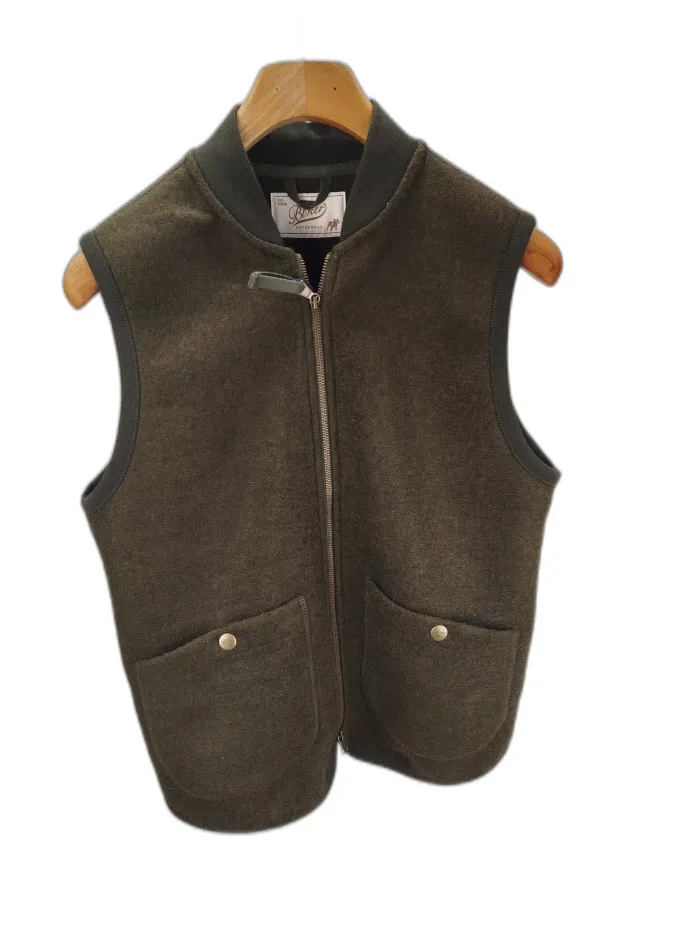 Gilet in tessuto verde scuro - Bl'ker