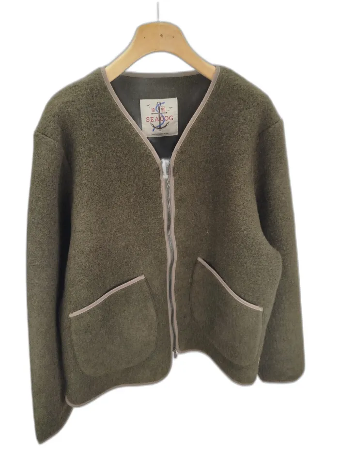 Maglione Seadog Verde con Zip