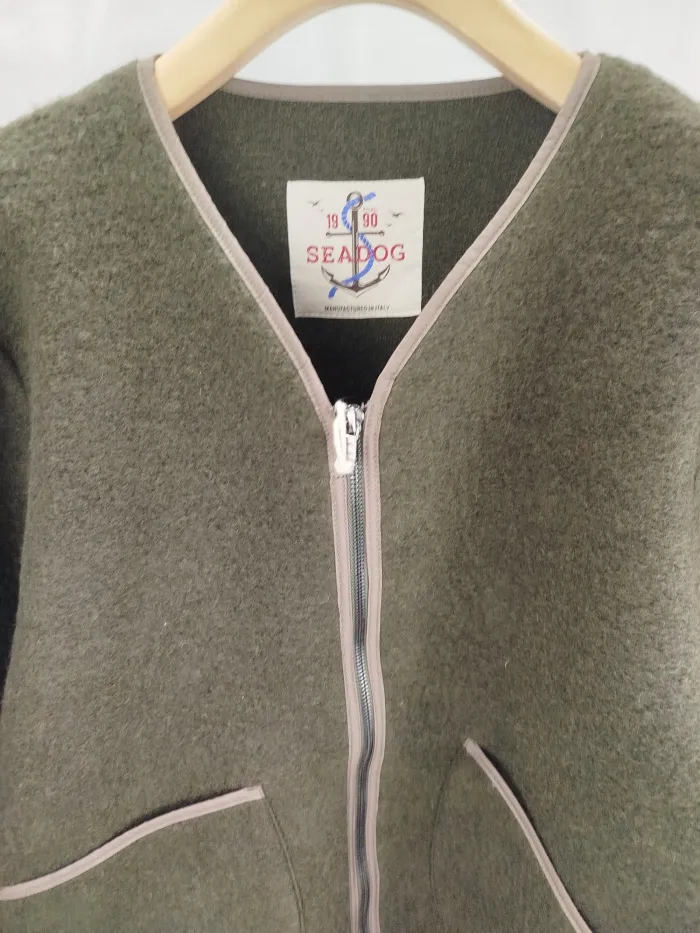 Maglione Seadog Verde con Zip