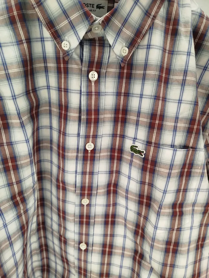 Camicia Lacoste Fantasia Quadretti
