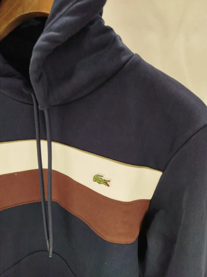 Felpa Lacoste Righe Colorate