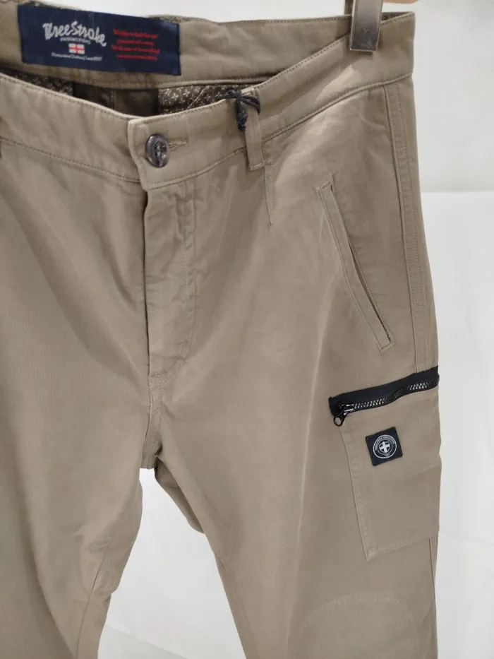 Pantaloni Three Stroke Beige