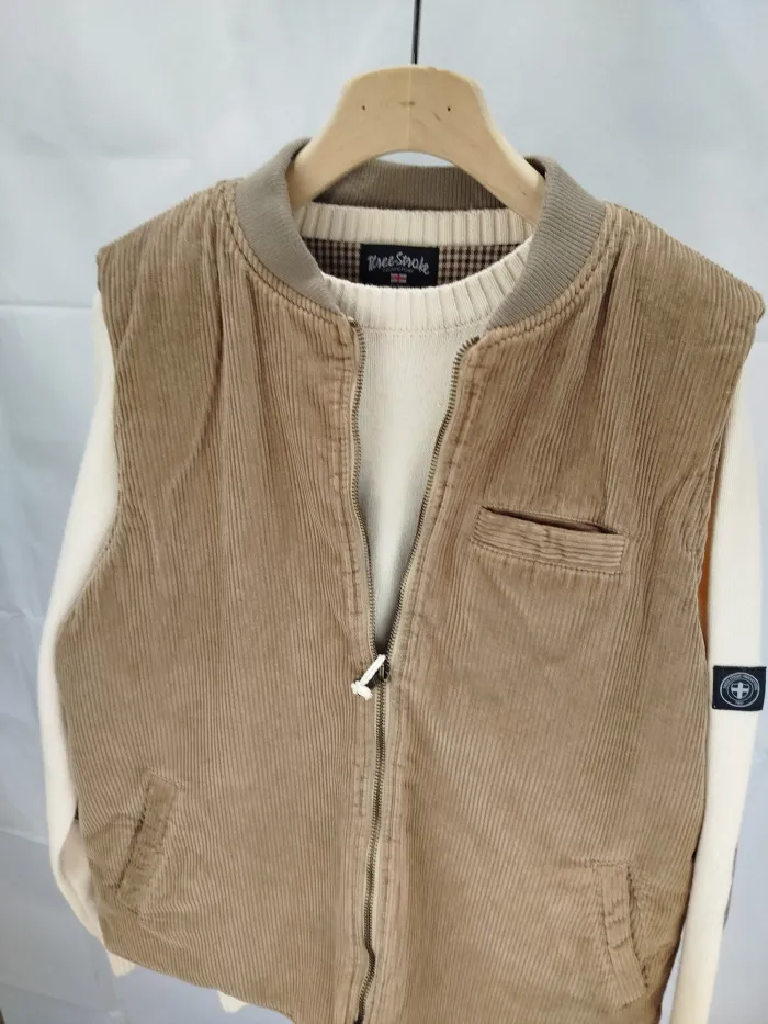 Gilet Velluto Chiaro Bl'ker