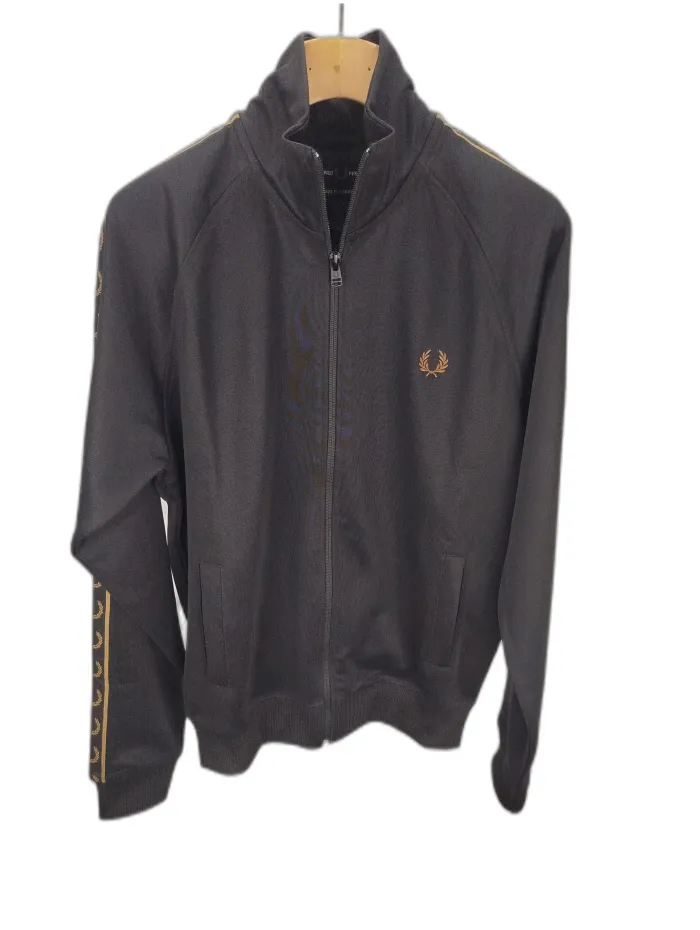 Felpa Fred Perry Con Zip Nero