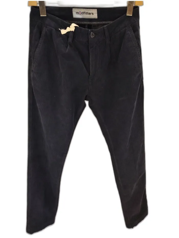 Pantaloni Velluto Modfitters blu scuro