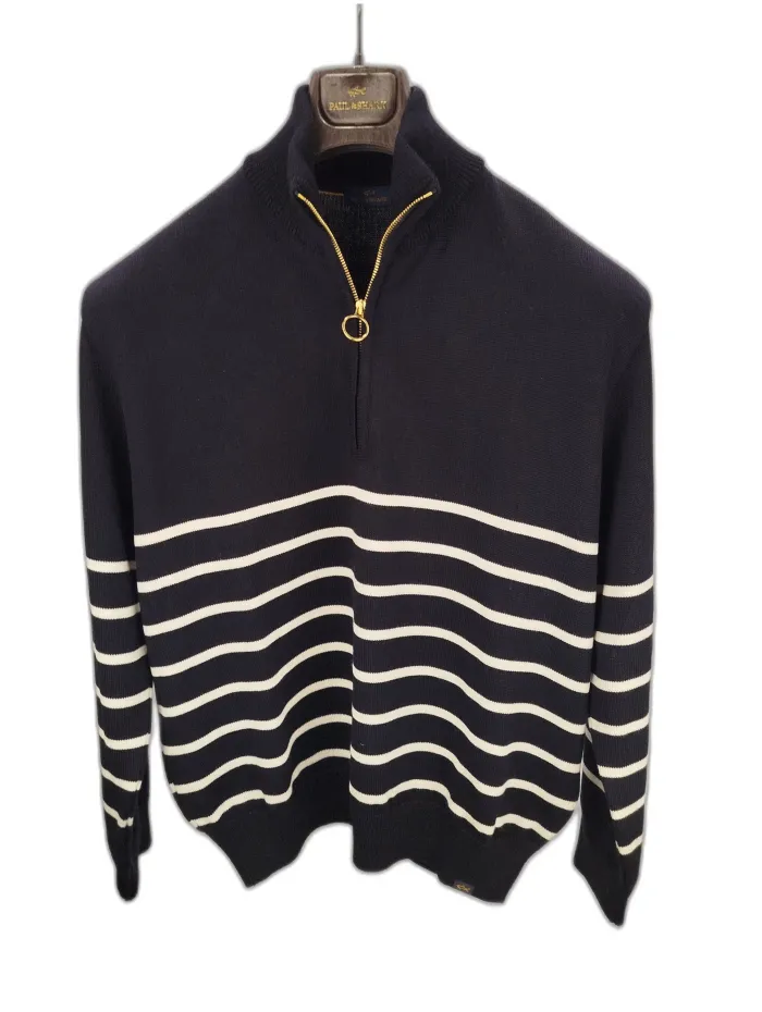 Maglione Paul & Shark a righe navy