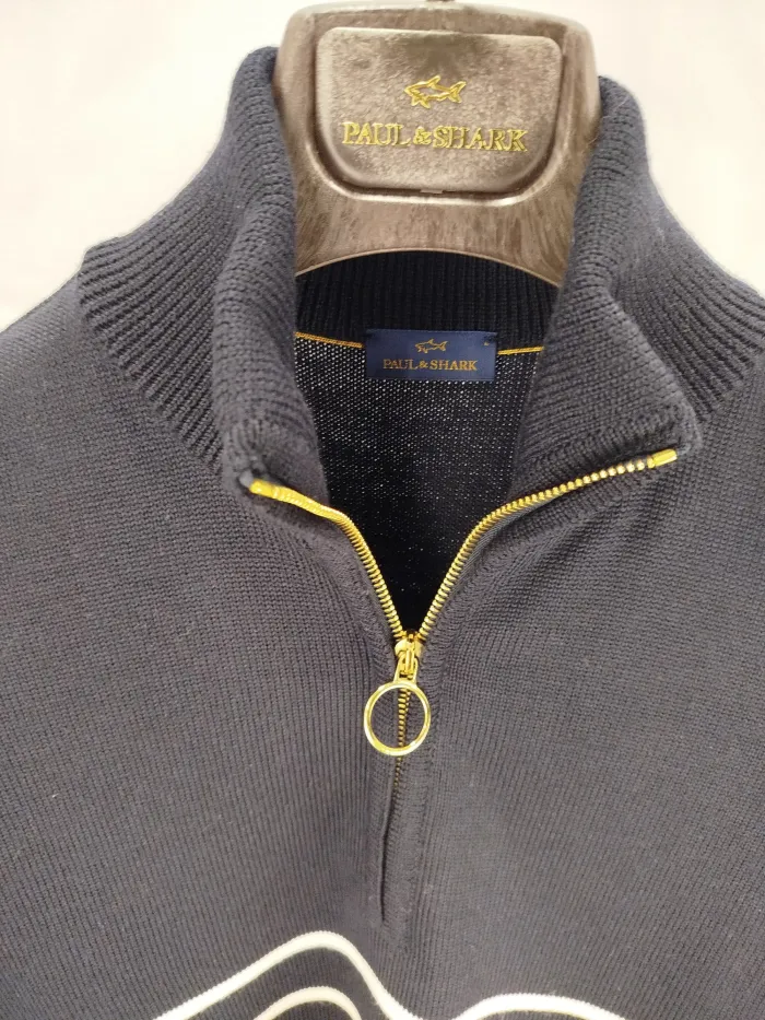 Maglione Paul & Shark a righe navy