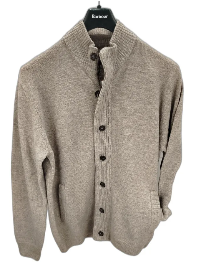 Cardigan Barbour colore marrone chiaro