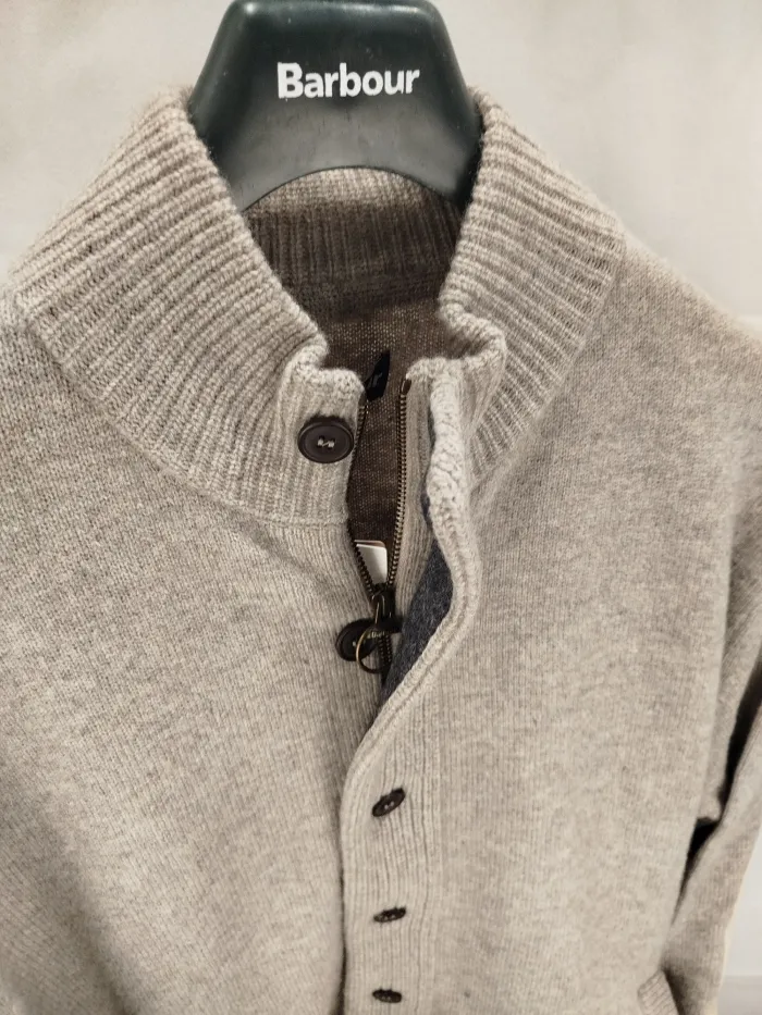 Cardigan Barbour colore marrone chiaro