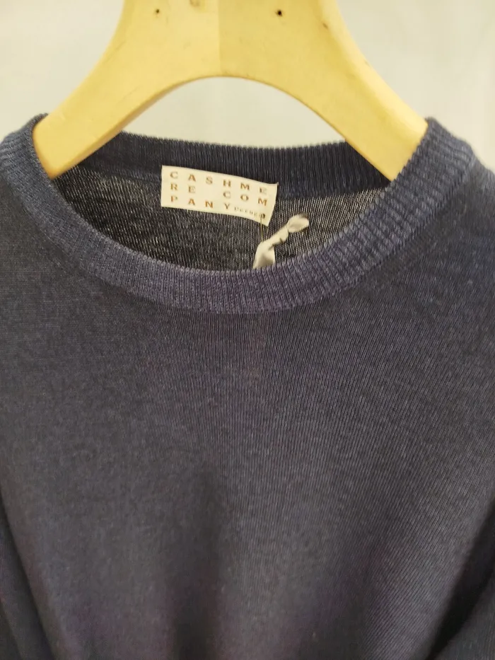 Maglione Cashmere Blu Scuro