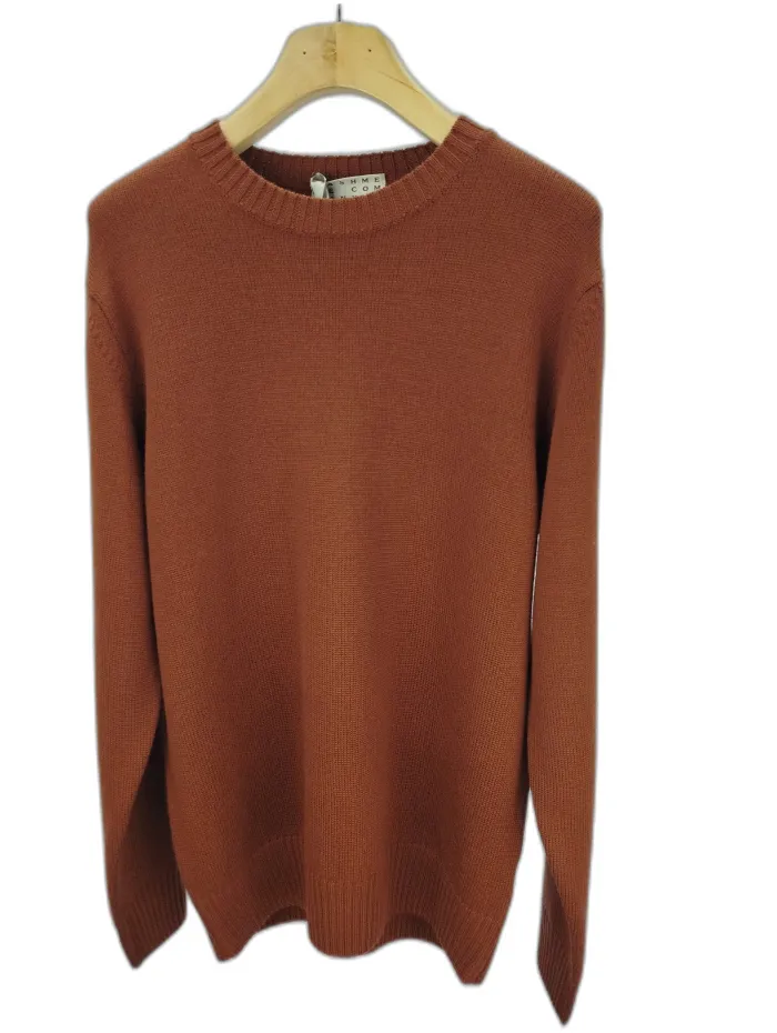 Maglione Cashmere & Company in lana merinos Terra di Siena