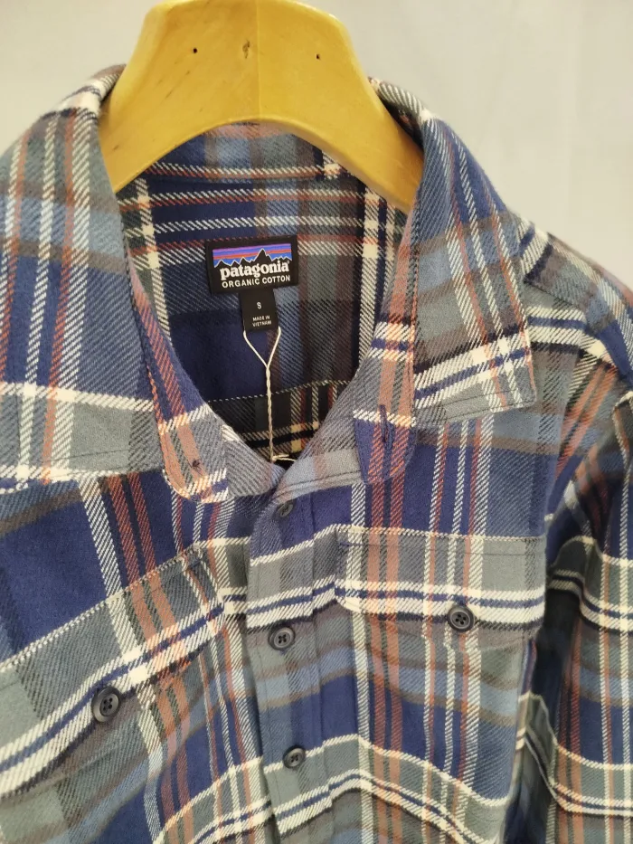 Camicia a quadri in cotone organico Patagonia