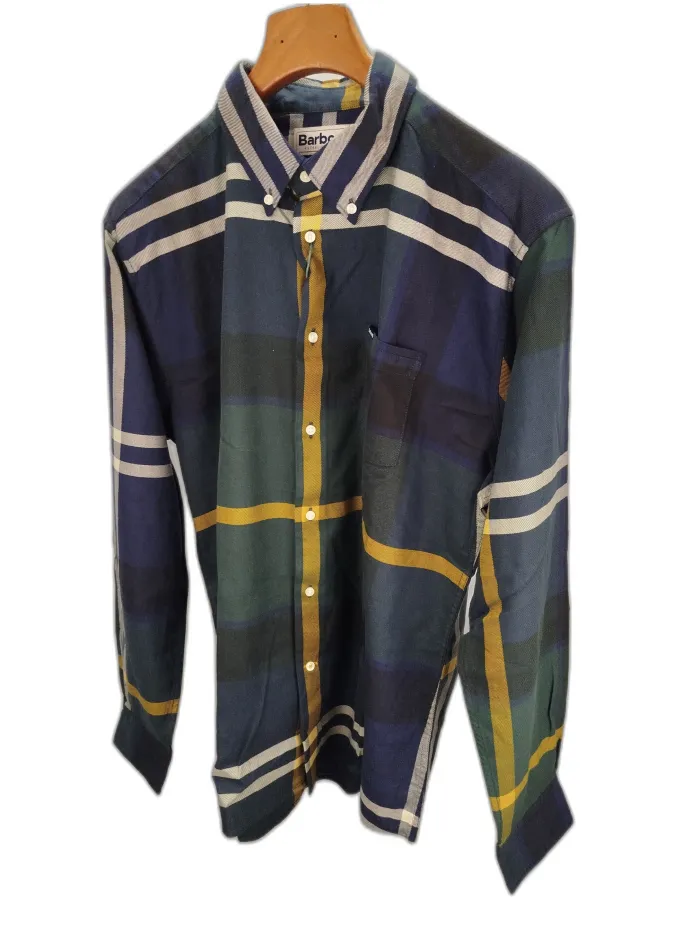 Camicia Barbour Quadri Verde e Blu