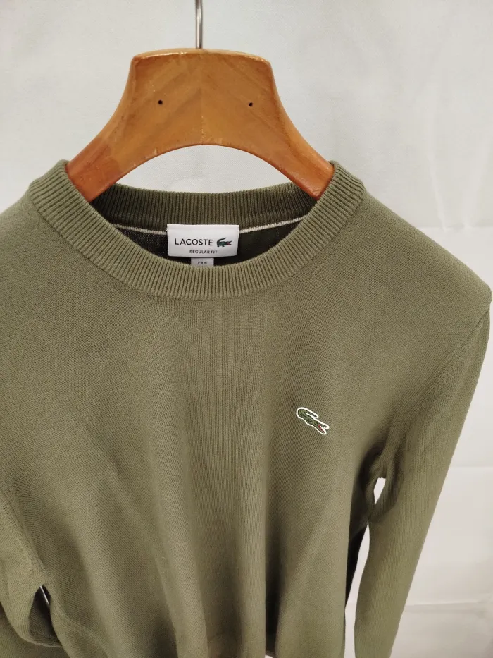 Maglione Lacoste Verde Oliva