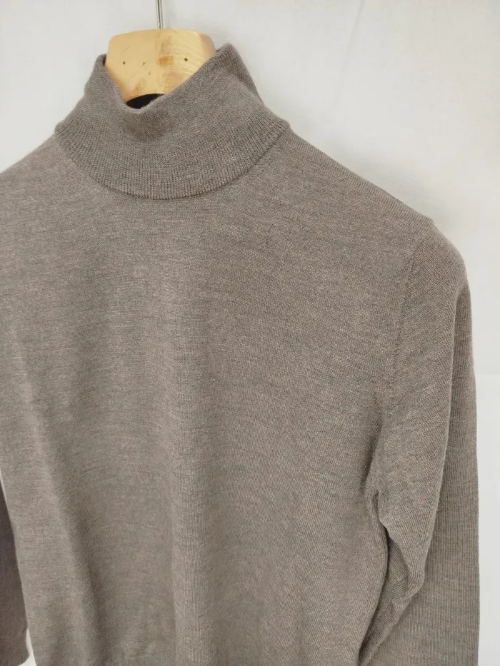 Lupetto tortora in lana extrafine cashmere Company 