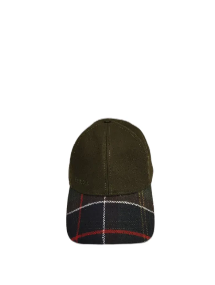 Cappello Barbour Lana Verde con Check