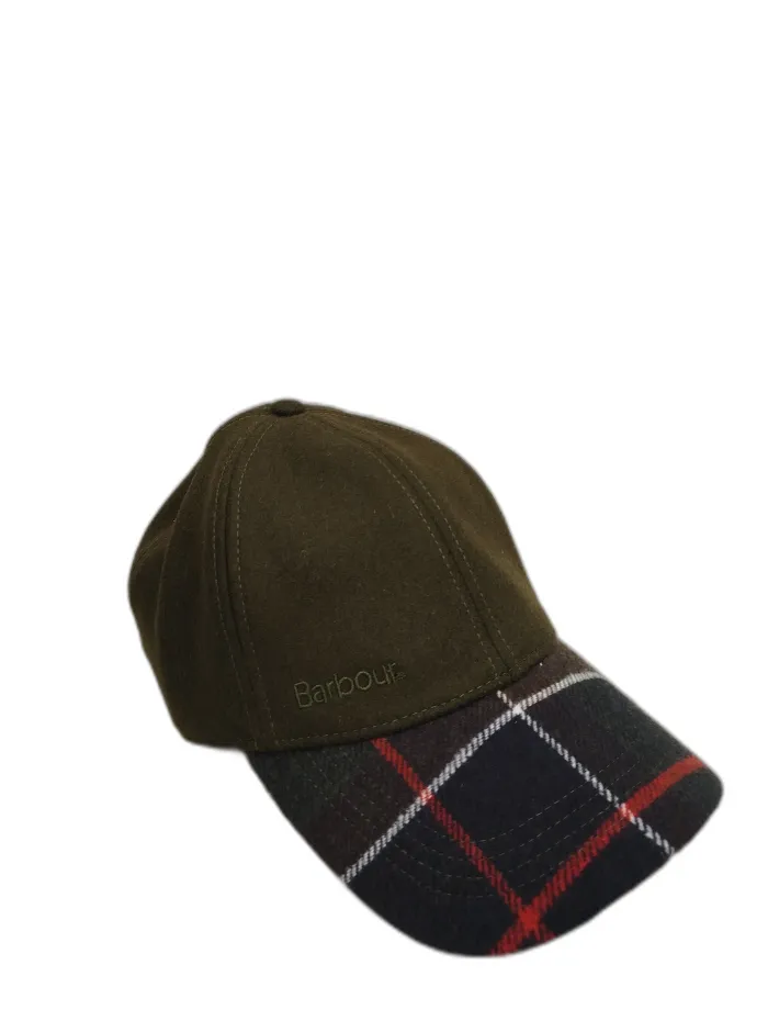 Cappello Barbour Lana Verde con Check